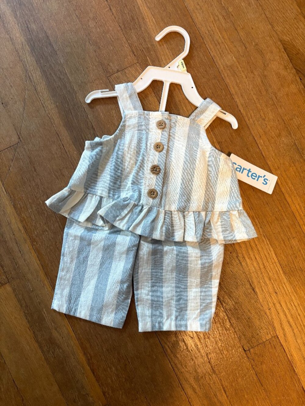 Carter's Striped Linen Outfit